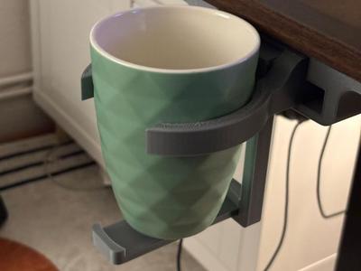 Retractable Cup Holder Desk Mount Screw Mechanism
