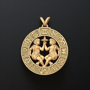 Horoscope Gemini Pendant v2