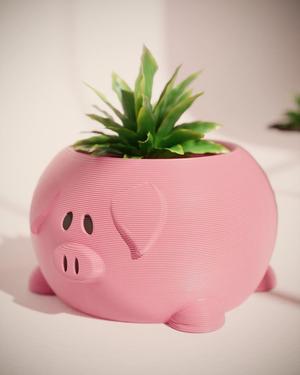Fat Cute Pig 3D Print Stl File | Stl File For 3D Printers |Home Decor – Digital Download Pig, Succulent, Planter, decor, magic.