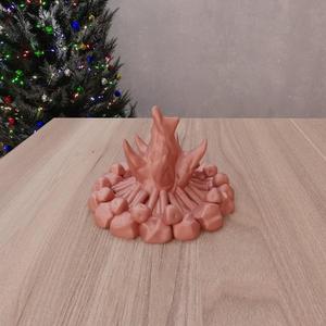 3D Camp Fire Decor with 3D Stl Files and Gift for Kids & Home and Living, Kids Toy, Camp Decor, 3D Printing, Fire Art, Summer Camp Fire