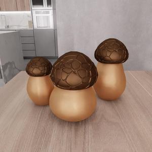 3D Mushroom Boxes Gift For Girlfriend as Stl File & Mini Box, Decorative Box, Storage Box, Mushroom Decor, Jewelry Box, Mushroom Art
