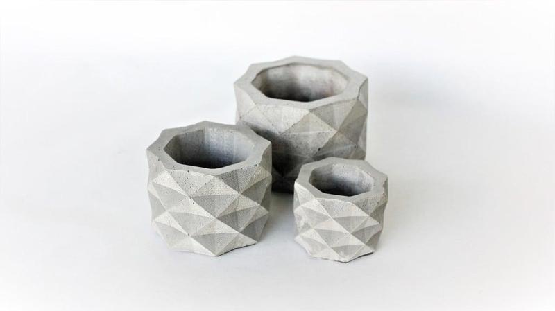 Geometric Concrete Pot Mold
