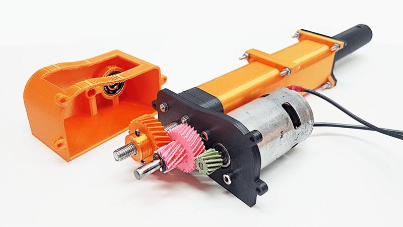 3D Printed Linear Actuator – Linear motion