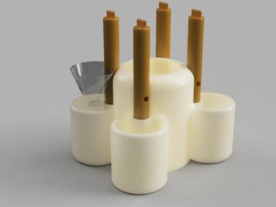 Self watering pot 4x cells with tanker