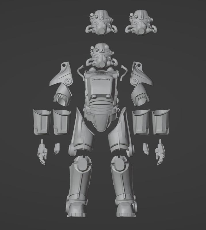 F4 T-45 Power Armor One-Twelfth Scale Kit
