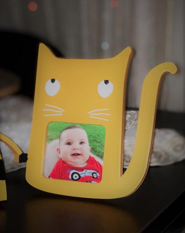 Cat photo frame