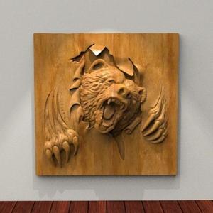Bear 3D Relief Model