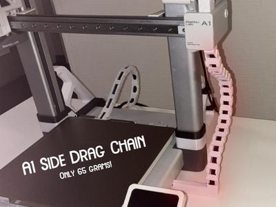 A1 Side Drag Chain | Print-in-Place | Cable Chain
