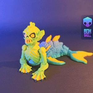 FIJI MERMAID – FLEXI – ARTICULATED – PRINT IN PLACE