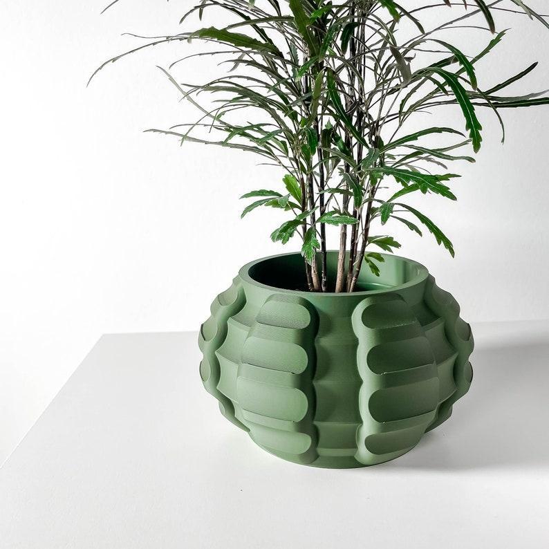 The Jute Planter Pot STL 3D Print File, Digital Download for 3D Printing, Home Decor Planter for Plants & Flowers