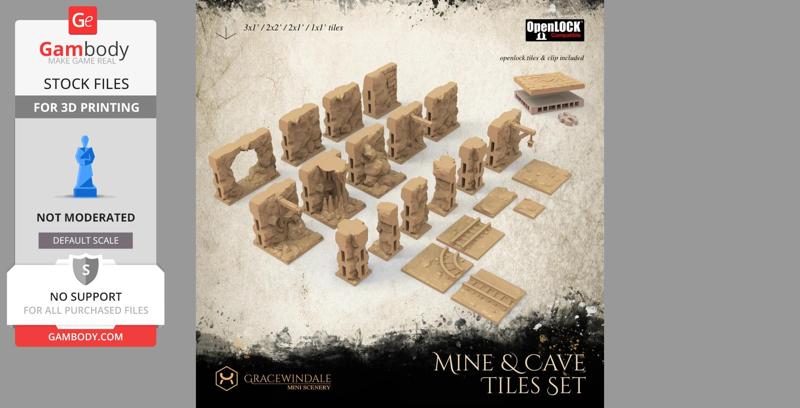 Mine & Cave Tiles set