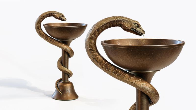 Caduceus Medical Symbol – Bowl Of Hygieia