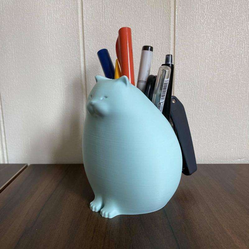 Print-in-Place Cute Cat Pencil Holder