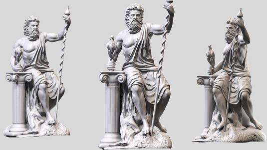 Zeus sculpt