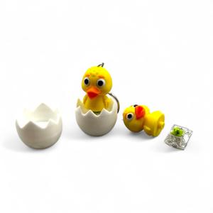 Duck Hatchling Fidget Clicker Keychain