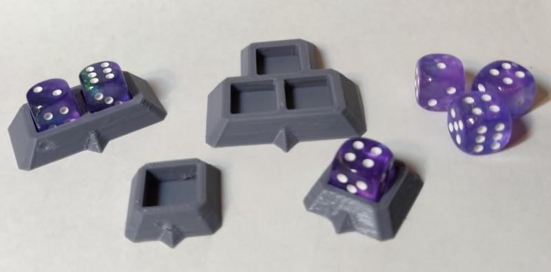 Customizable D6 Holder (Multi-dice)