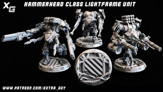 HammerHead Class Light Frame 32mm base 4 Poses