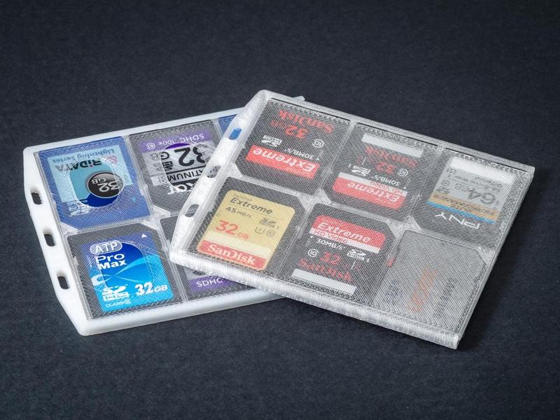 Flat SD Card Holder
