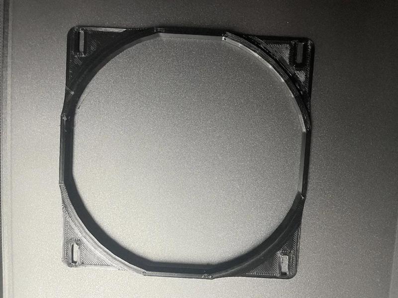 Fractal Ridge Fan Duct for ID-COOLING IS-67-XT 120mm CPU cooler   