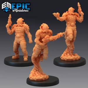 Jetpack Bandit Set / Male Human Soldier / Steampunk Tech Character