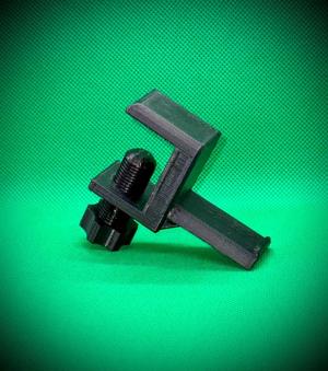 Headphone hook/holder for desk, table or shelf.
