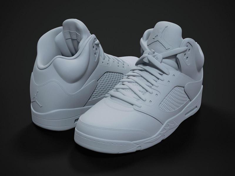 Air Jordan5-retro sneaker-3d printable
