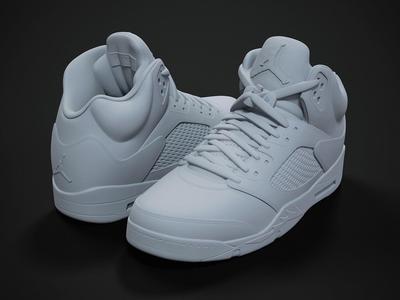 Air Jordan5-retro sneaker-3d printable