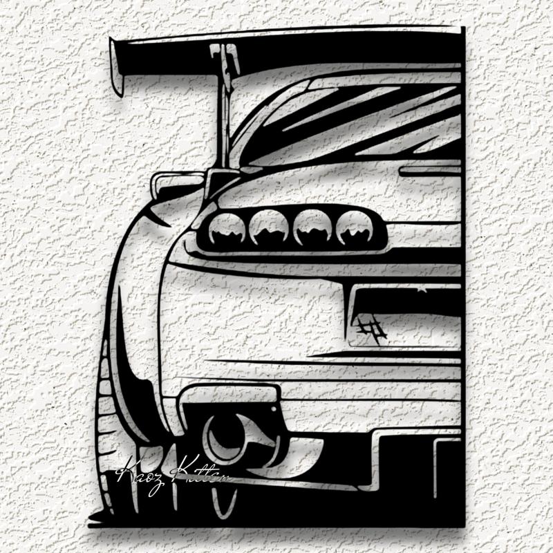 toyota supra.stl      WALL ART HOME DECOR