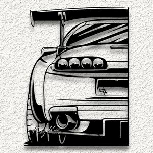 toyota supra.stl      WALL ART HOME DECOR
