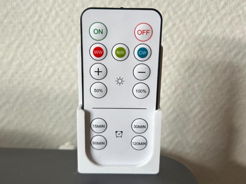 Wall-mounted remote control holder