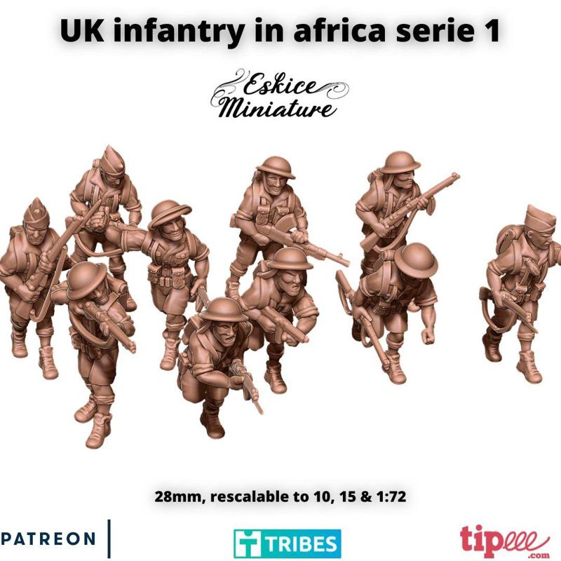 UK infantry in africa serie 1 – 28mm