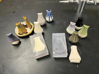 half-vase press mold