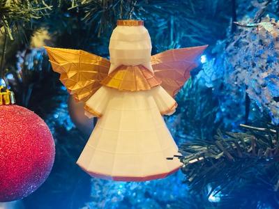 Angel Low Poly Ornament