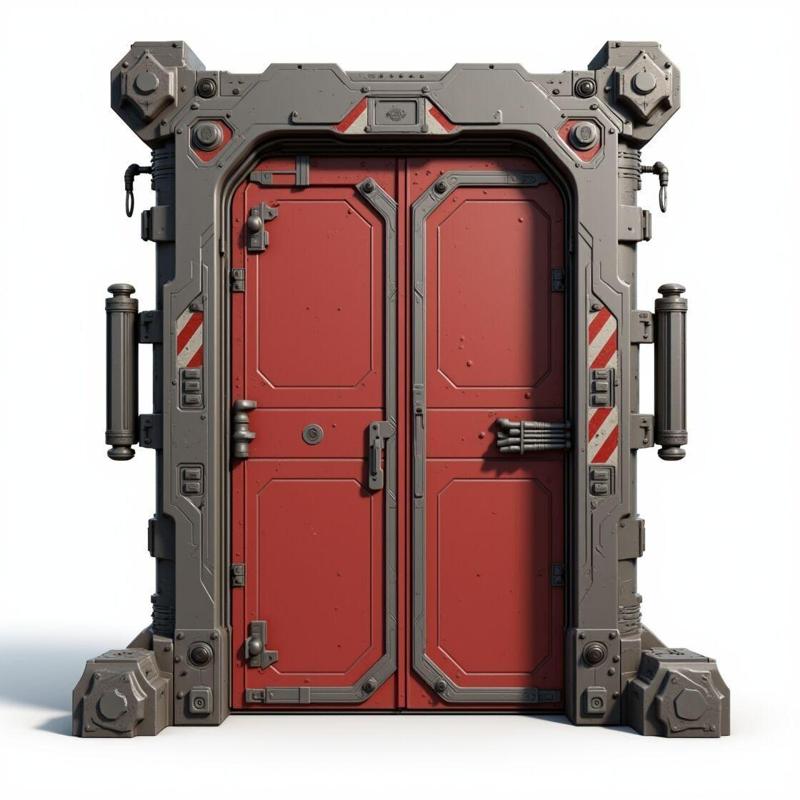 futuristic sci-fi door