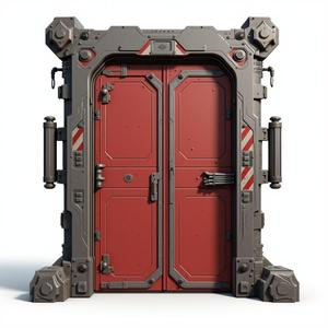 futuristic sci-fi door