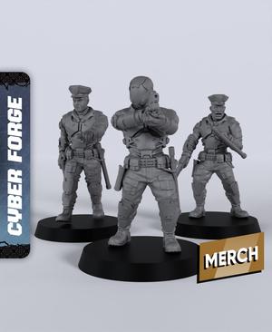 Police Officers – With Free Cyberpunk – Sci-Fi Gift Ideas for RPG and Wargamers