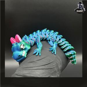 Grumpy Baby Dragon - Multicolor - Articulated - Print in Place 