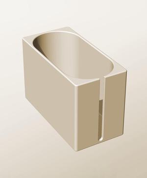CX96-140-SS Stackable slotted bin box module for creative decor