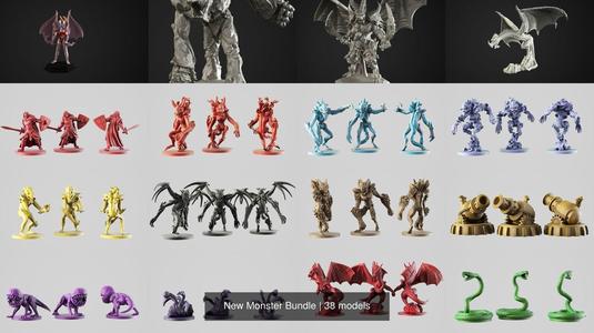 New Monster Bundle 3D Model Collection