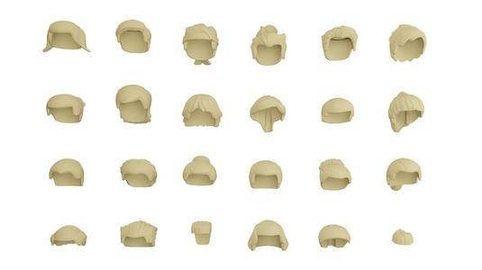 TwindBricks3D – Minifigures Hair pack 10
