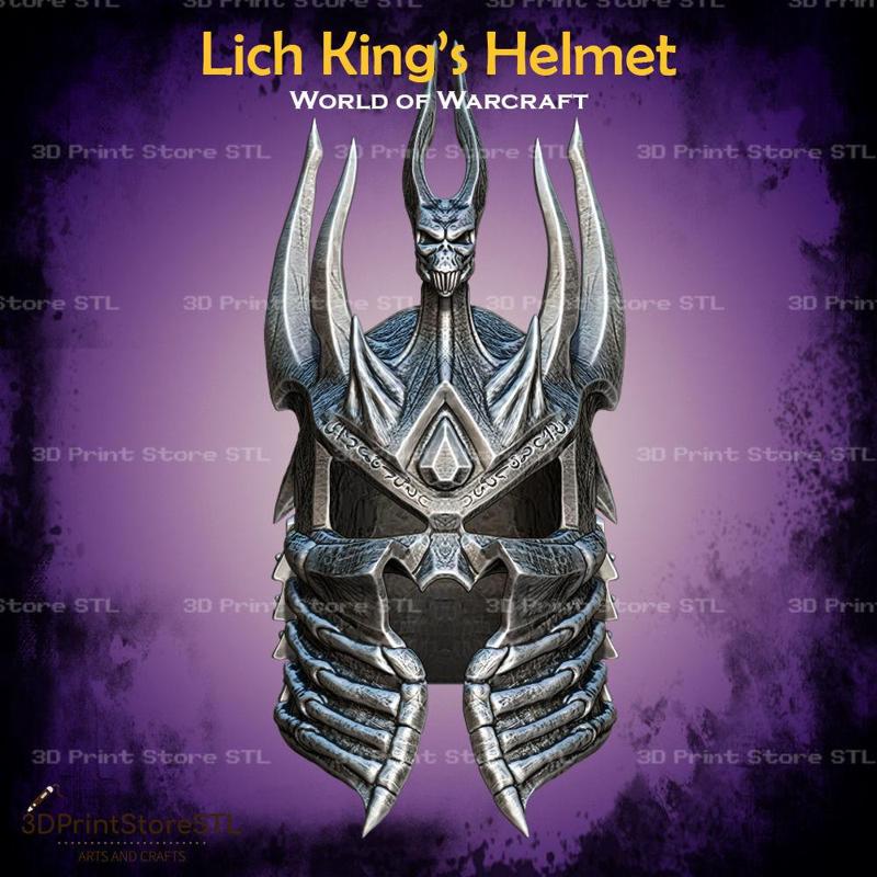 Lich King Helmet Cosplay World Of Warcraft – STL File