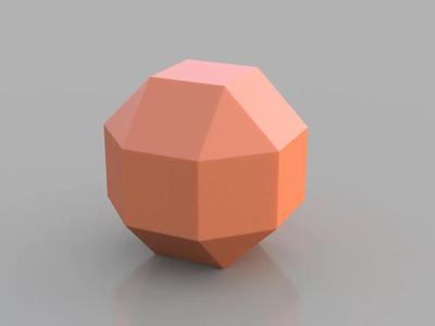 Low Poly Spheres: Rhombicuboctahedron