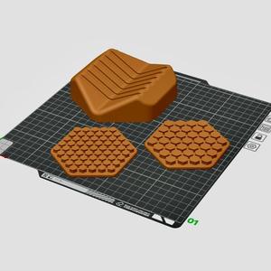 Hexagon Coaster Fidget Flexible Toy Print in Place