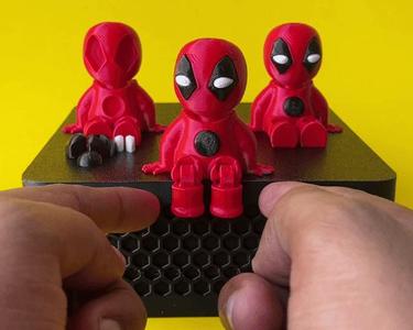 Articulated Baby Deadpool, Mini Flexi Print In Place Separated Parts