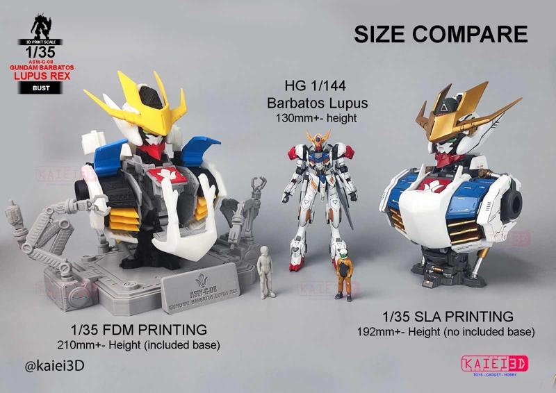 1 Per 35 Gundam Barbatos Lupus Rex Bust