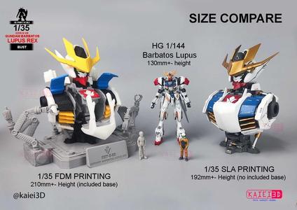 1 Per 35 Gundam Barbatos Lupus Rex Bust