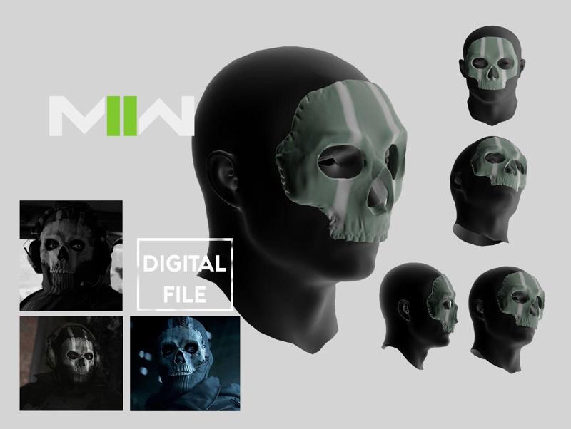 COD GHOST Simon Riley Op Mask STL – Warzone – Call of Duty