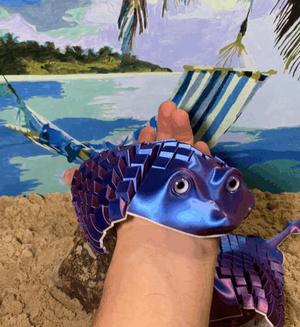 **Flexi Articulated Manta Ray - Inspired by Animated Ray Characters**
