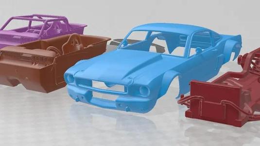 Ford Mustang 65 Wide Body Printable Car