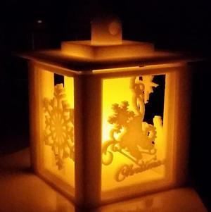 Holiday Lantern with Swappable Panels